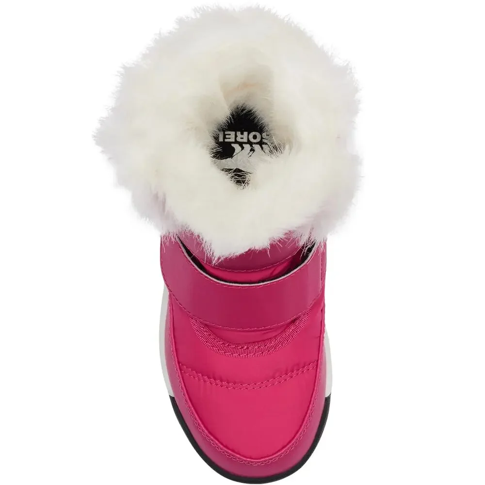 Sorel Children Girls Puffy Snow Booties Whitney II Size US 8 Cactus Pink